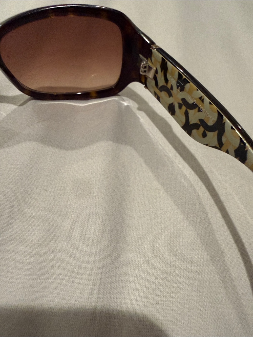 Coach Sunglasses with Brown Lenses and Gold Medallion - Picture 6 of 8